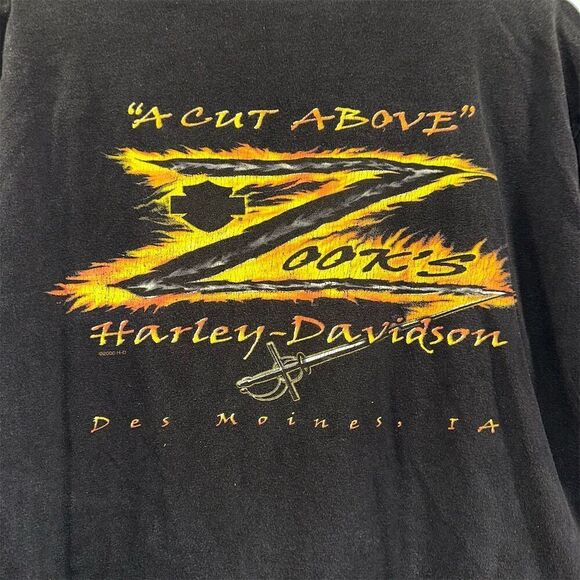 Vintage Harley-Davidson Men's Black Graphic T-Shirt "Shut Up and Ride" Size L - Picture 5 of 5
